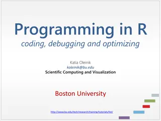 Introduction to Programming in R: Coding, Debugging, and Optimizing