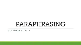 Mastering Textual Evidence: Paraphrasing Techniques and Strategies