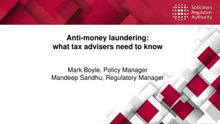 Anti-Money Laundering Regulations for Tax Advisers