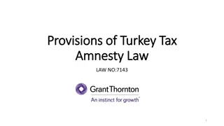 Turkey's Tax Amnesty Law: Restructuring and Benefits Explained