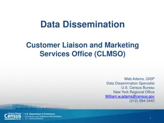 Data Dissemination Services Overview and Tutorials