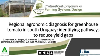 Regional Agronomic Diagnosis for Greenhouse Tomato in South Uruguay