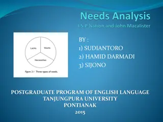 Understanding Needs Analysis in Curriculum Design