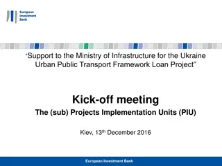 Support to Ministry of Infrastructure for Ukraine Urban Public Transport Framework Loan Project