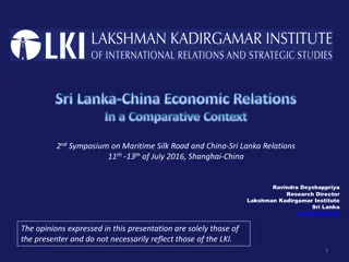 Sri Lanka-China Economic Relations and Maritime Silk Road Symposium