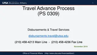 Travel Advances Process: Guidelines and Procedures for UTSA Employees