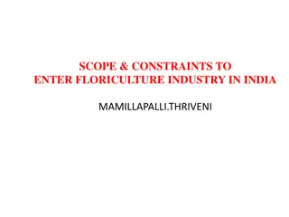 Opportunities and Constraints in India's Floriculture Industry