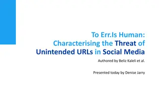 The Threat of Unintended URLs in Social Media