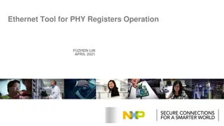 Ethernet PHY Registers Tool Operation