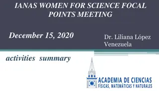 Advancing Women in Science: Activities and Future Plans in Venezuela