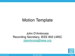 Motion Template Improvement for IEEE 802 LMSC EC