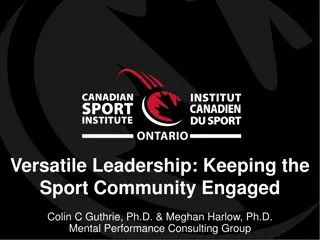 Enhancing Leadership in the Sport Community During Challenging Times