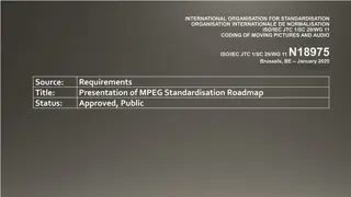 MPEG Standardisation Roadmap and Major Standards Overview