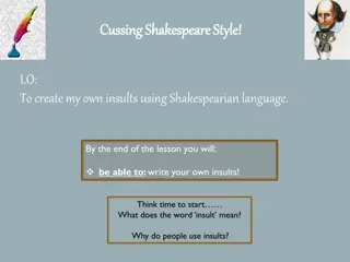 Crafting Shakespearian Insults: An Artistic Endeavor