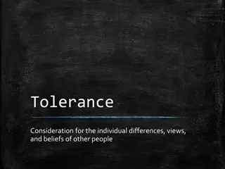 Exploring Tolerance: Understanding and Practicing Consideration