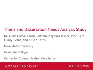 Exploring Needs Analysis Strategies in Thesis and Dissertation Writing