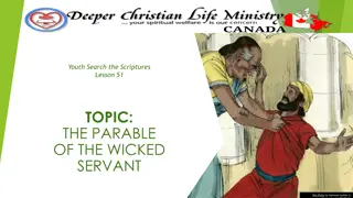 Lessons from the Parable of the Wicked Servant