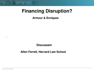 Financing Disruption in Innovation and Capital Supply