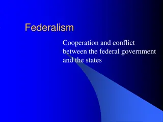 Federalism: Cooperation and Conflict Between Governments