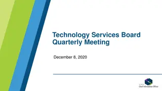 Technology Services Board Quarterly Meeting Highlights - December 8, 2020