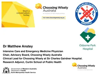 Dr. Matthew Anstey: Leading Choosing Wisely in Australia