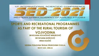 Exploring Sports and Recreational Tourism in Rural Vojvodina