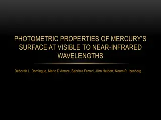 Photometric Properties of Mercury's Surface at Visible to Near-Infrared Wavelengths