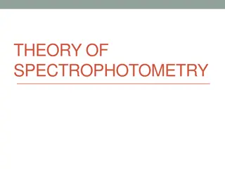 Spectrophotometry: Principles and Applications