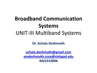 Multiband Systems in Broadband Communication