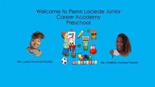 Early Childhood Education Practices at Pierre Laclede Junior Career Academy Preschool