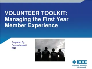 Enhancing First Year Member Experience in IEEE