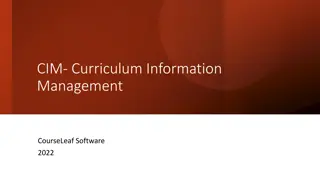 Efficient Course Management with CIM - CourseLeaf Software 2022