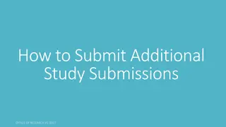 How to Submit Additional Study Submissions in Cayuse for Researchers