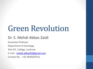 Understanding the Green Revolution in India