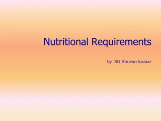 Nutritional Requirements for a Balanced Diet