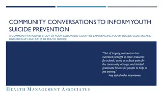 Understanding Youth Suicide Prevention Efforts in Colorado