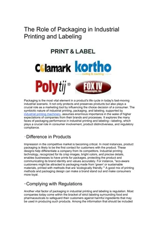 Advanced Industrial Labelling Machinery for Precision Solutions