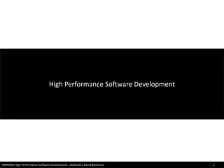 High Performance Software Development - Topics and Related Lectures