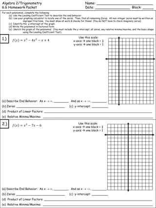 Polynomial Analysis Homework Packet