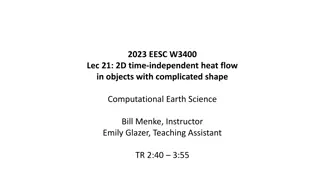 Computational Earth Science: Solving Heat Flow in Objects with Complex Shapes Using Finite Difference Method