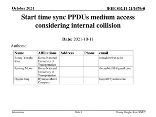 Start Time Sync Procedures in IEEE 802.11-21/1679r0