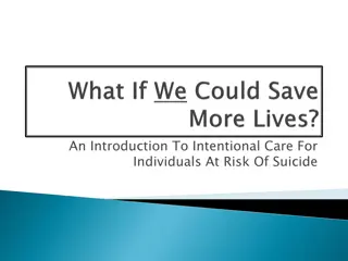 Understanding and Addressing Suicide Risk: An Intentional Care Approach