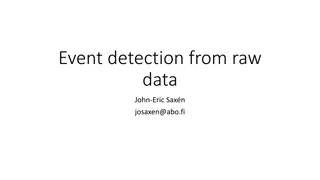 Event Detection and Signal Averaging in Data Analysis