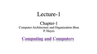 Computer Architecture and Computing History