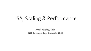 LSA Scaling and Performance in Network Service Orchestration