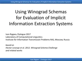 Evaluation of Implicit Information Extraction Using Winograd Schemas