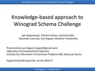 Knowledge-Based Approach to Winograd Schema Challenge