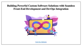 Building Software Solutions with Front-End Development & DevOps Integration