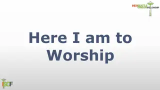 Here I Am to Worship - Lyrics Reflection