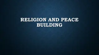 Religion and Peace Building: Intersections, Impacts, and Practices